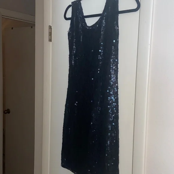 Senay Dresses | Stenay - Black Beaded Cocktail Dress - Sequin Vintage Small 4 | Color: Black | Size: 4 | Fashionviktum's Closet